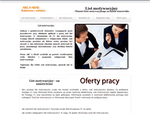 Tablet Screenshot of listmotywacyjny.waw.pl